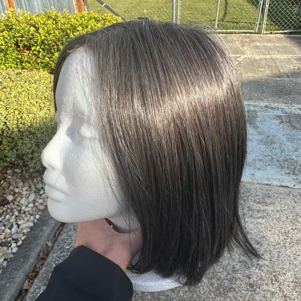 Lace front wig. Jamison "chocolate smoke" - Picture 5 of 11